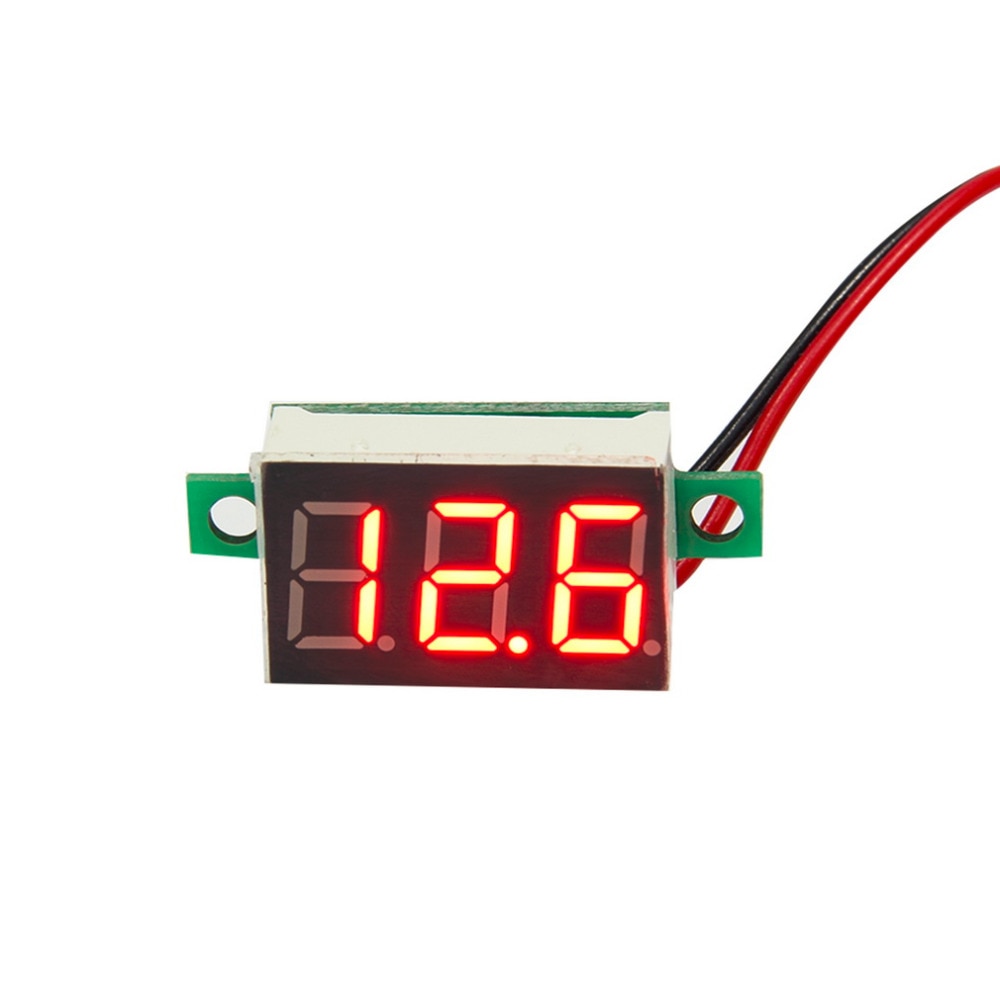 1 pcs LCD Digitale Voltmeter Amperemeter Voltimetro Rode LED Amp Amperimetro Volt Meter Gauge Voltage Meter DC