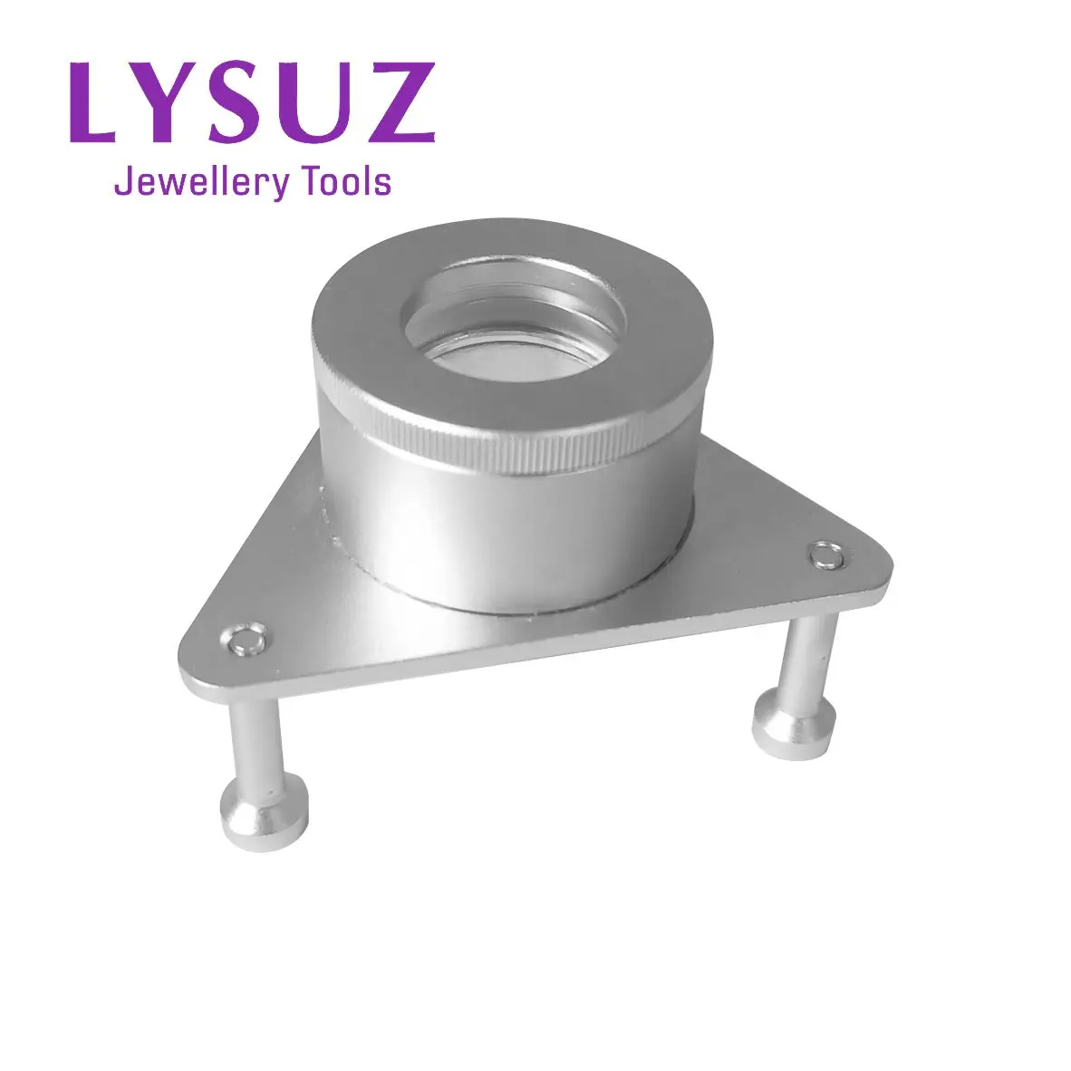 Driepoot Vergrootglas 10x Loupe Driehoekig Vergrootglas Microscoop Voor Juweliers Diamanten Sorteren Draagbare