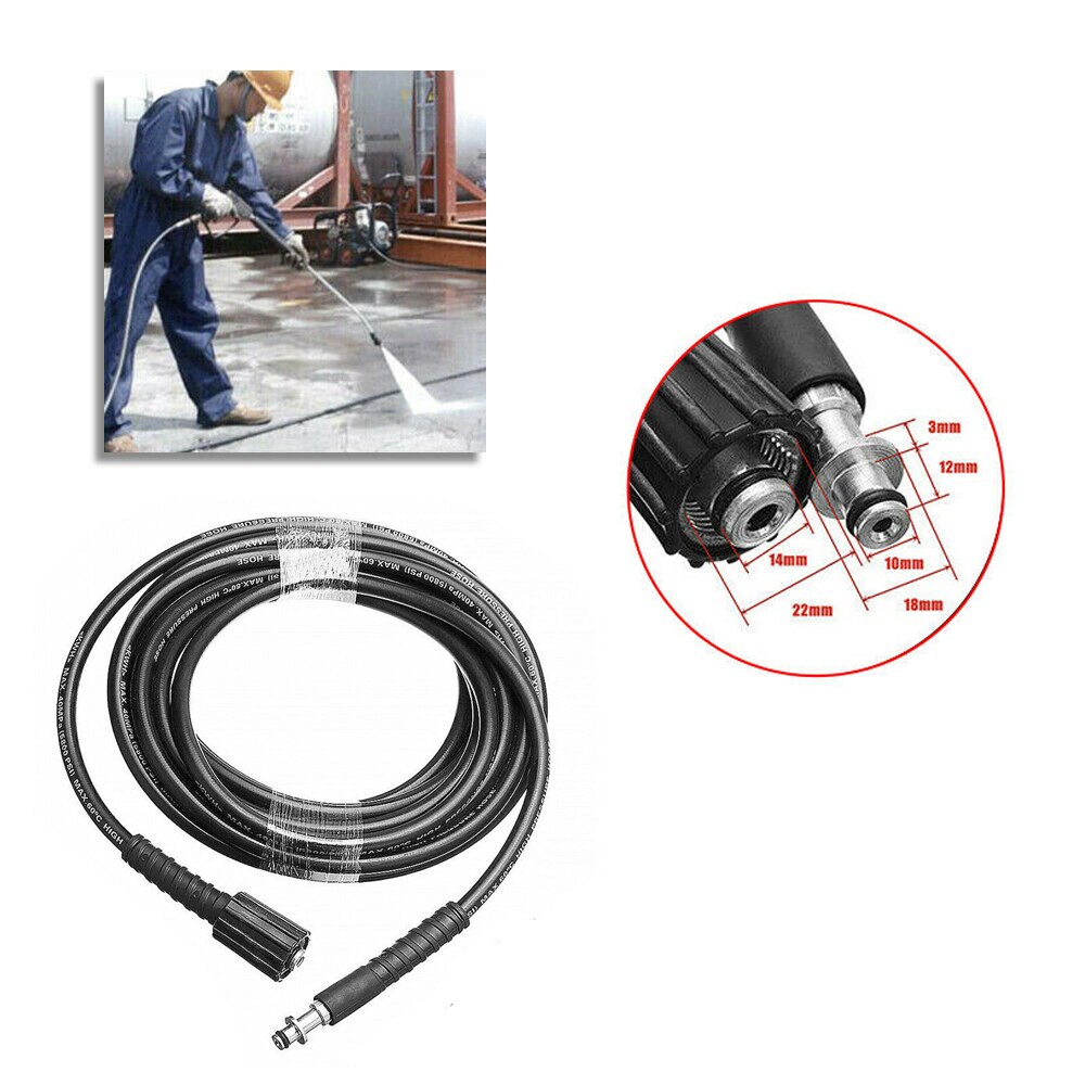 6M/8M/10M Hogedrukreiniger Water Reinigen Slang 22Mm-14Mm Poorten om 10Mm Poorten Voor Karcher K2 K3 K4 K5 K Serie