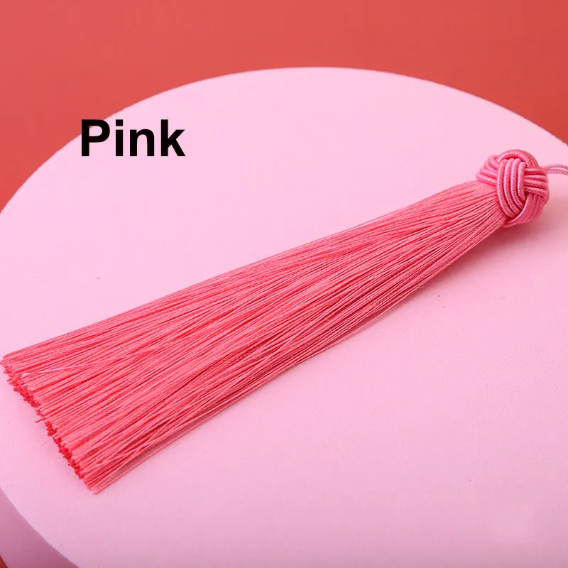 1/2 Stuks 14Cm Kwastjes Ananas Cap Kwast Handgemaakte Zijdeachtige Kwastjes Voor Sieraden Maken Handwerk Diy Bladwijzer Benodigdheden: S / Donkergrijs