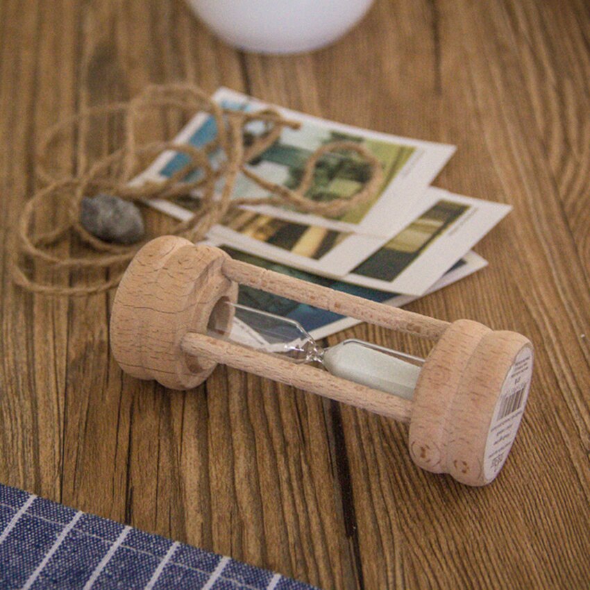 3 Minutes Wooden Hourglass Boiled Egg Cooking Tea Timer Kitchen Timing Gadgets Home Office Desktop Hourglass Decoration