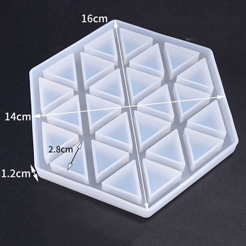 2 stk coaster beton silikone skimmel diamant stribe formet diy epoxyharpiks gips håndværk cement bakke form, b & a