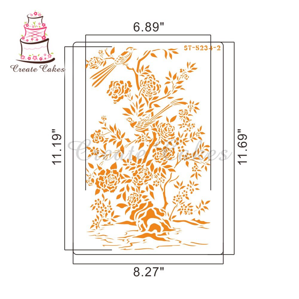 4 Stks/set Mooie Bloem Cake Stencils Cake Decoratie Fondant Gereedschap Bloemen Stencils Cake Tool