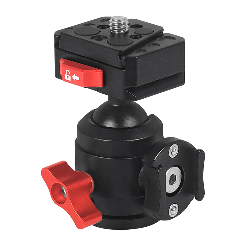 Mini Tripod Swivel Ball Head with Cold Shoe Mount Adapter for DSLR Camera Monitor Vlog Flash Light Microphone Magic Arm Stand: Brown