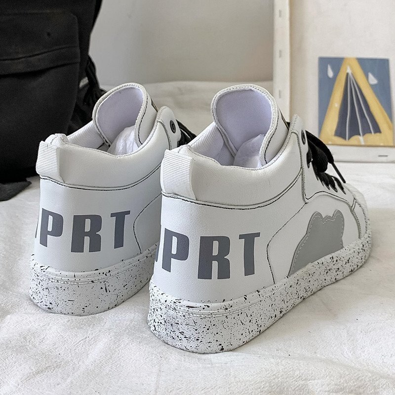 Zapatillas con plataforma para mujer, Tenis femeninos informales, color blanco, , Primavera,