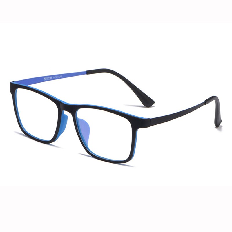 Mode Ultra Licht Gewicht Brilmontuur Optische Volledige Velg TR-90 Recept Bril Voor Mannen En Vrouwen Brillen Eyewear: Blauw