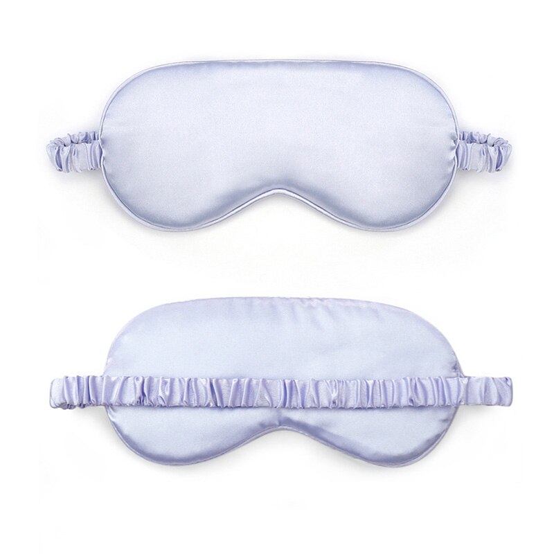 Máscara de sono de seda de amoreira natural para os olhos bandagem dupla face sombreamento dormir máscara de olho capa macia venda viagem resto