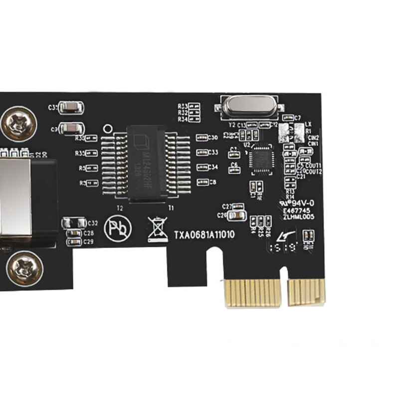 Gigabit PCIE Network Card PCI Express Network Adapter Gigabit Ethernet RJ45 LAN Card 10/100/1000 Mbps for PC Windows