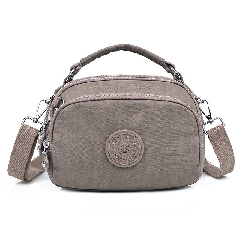 Damen messenger crossbody tote outdoor tasche handtasche canvas tasche schultertasche luxusmarke leder berühmt: Dunkelgrau