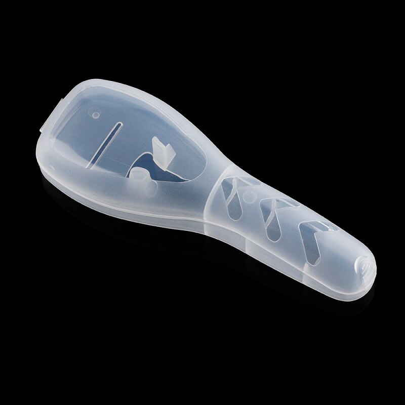 Porta cuchillas de afeitar portátil para hombre, caja de soporte para máquina de afeitar de , 1 unidad: Transparent