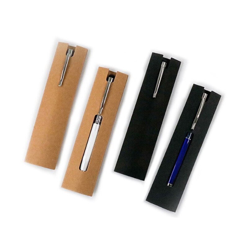 5Pcs Craft Paper Pen Bag Bag Giveaway Ballpoint Pens Pencil Packaging Box