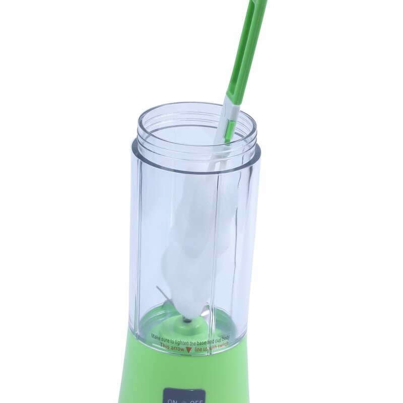 USB Juicer Cup, Portable Juice Blender, Household Fruit Mixer - Six Blades, 400ml Fruit Mixing Machine with USB Charger Cable