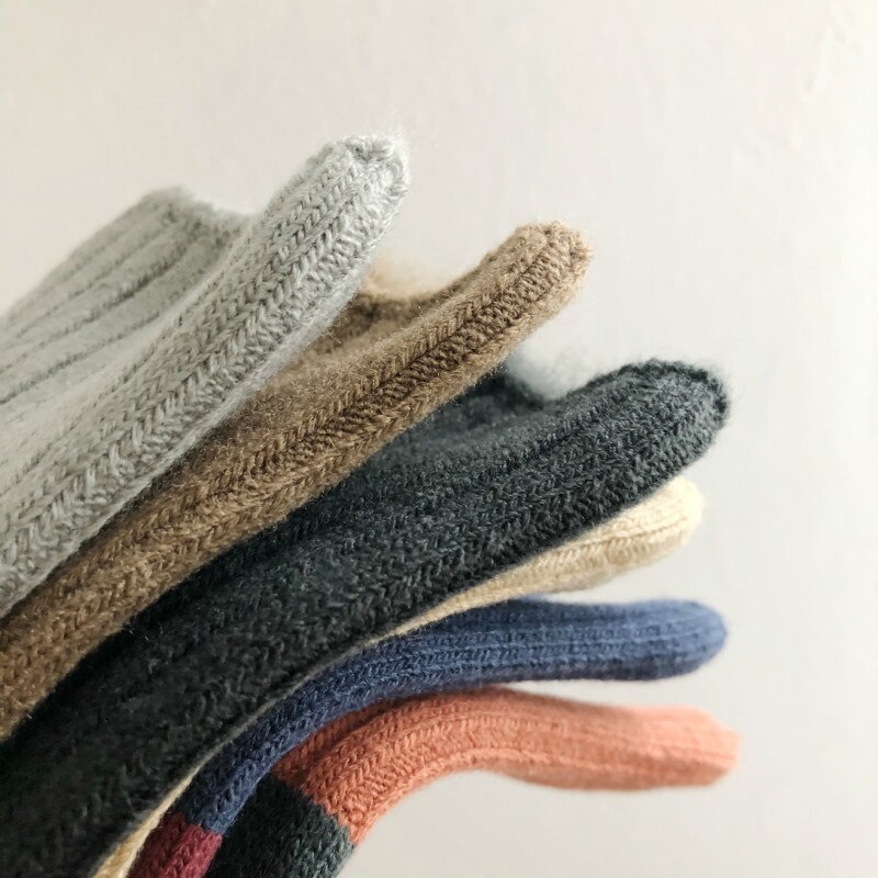 Calcetines gruesos de algodón para bebé, niño y niña, de 1 a 9 años, 6 par/lote