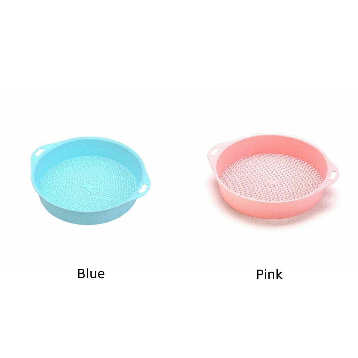 Passoire plastique à mailles particules de sable | Tamis de sol en plastique, casse-maille poignée de maille pierre, passoire plantes compost accessoires fournitures de jardin