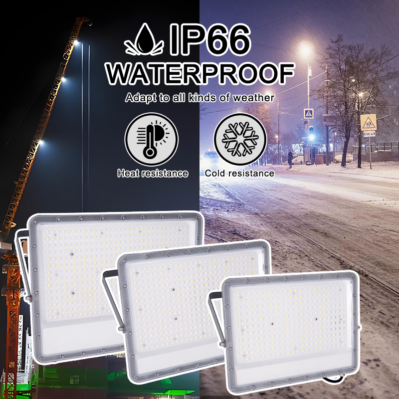 LED-Strahler, IP66, wasserdicht, Reflektor-Flutlicht, ultrahelles Licht, 30 W, 50 W, 100 W, 150 W, 200 W, 300 W, 400 W, Garten- und Hofbeleuchtung