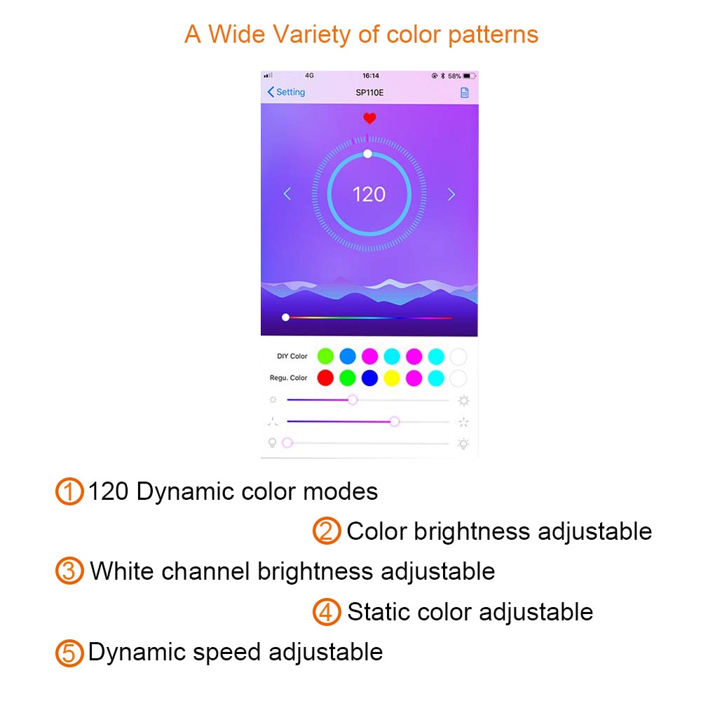 WS2812B WS2811 Addressable LED Bluetooth Controller iOS Android App Wireless Remote Control DC 5V~12V for SK6812 SK6812-RGBW WS2