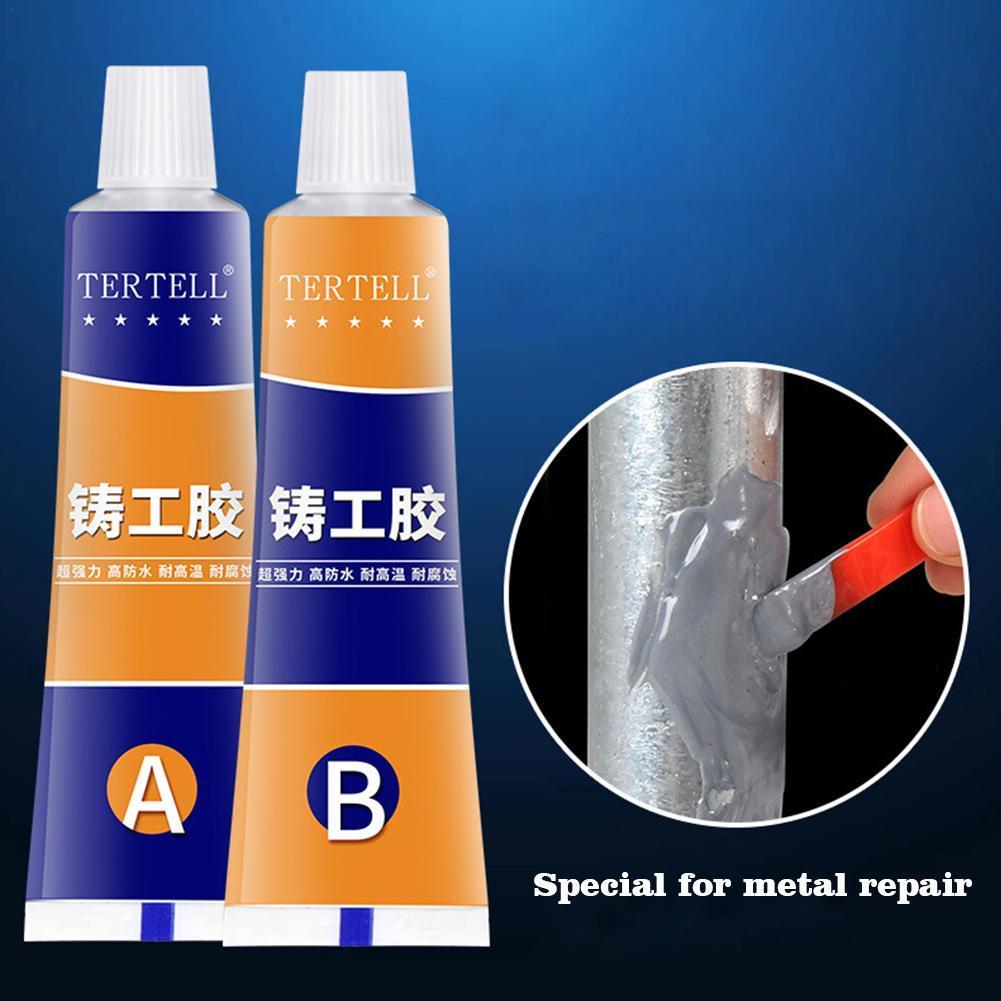 Colle à souder haute température, réparation industrielle, pâte, résistance à la chaleur, réparation du métal à froid, outil de moulage de Gel adhésif A &amp; B