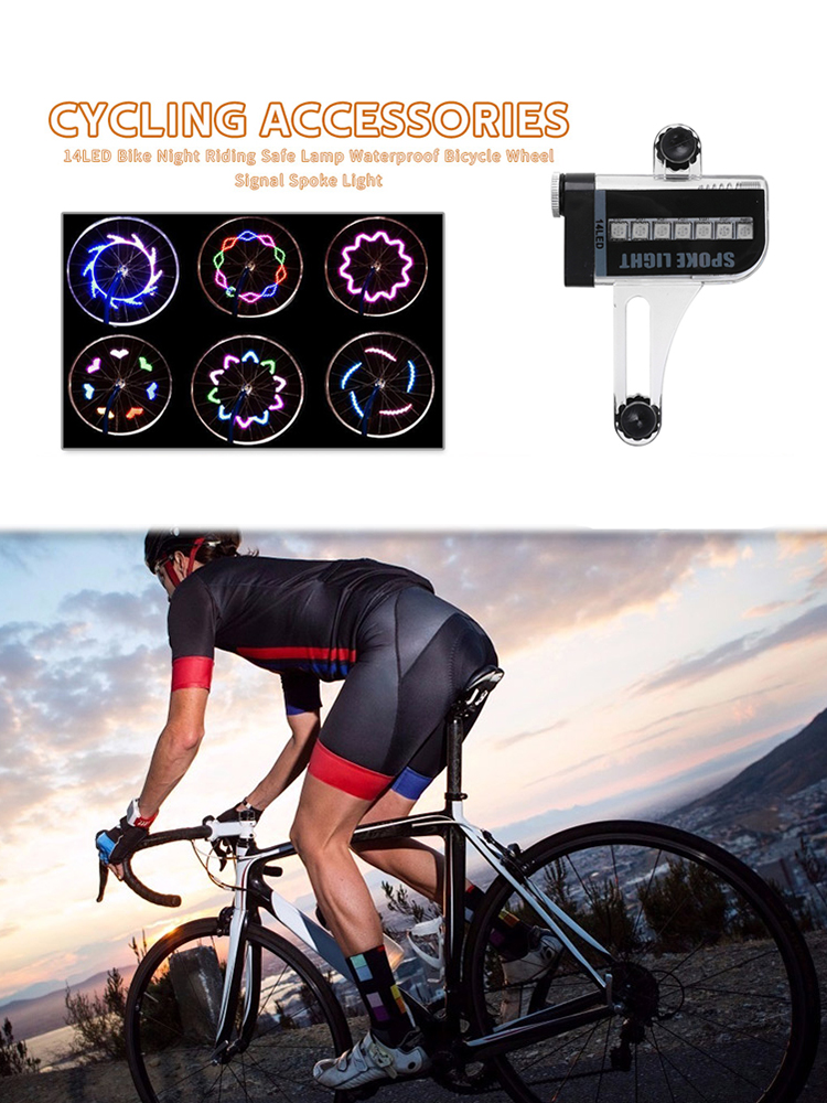2 stks Waterdichte Fiets Spaaklicht Vervanging LED MTB Mountainbike Wiel Veiligheidswaarschuwingslampje Fietsuitrusting