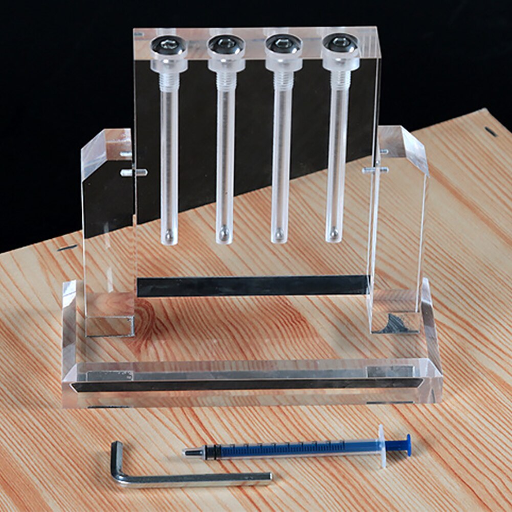 Oil Comparator Car Repairing Easy Use Maintenance 4 Tubes Accessories Automobile Inspection Tools Viscosity Tester