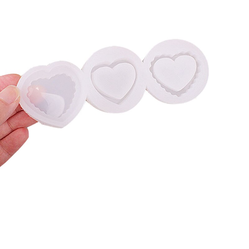 Lille bar shaker fyld diy resin heart shakers charms epoxy resin smykker tilbehør vedhængsforme håndlavede