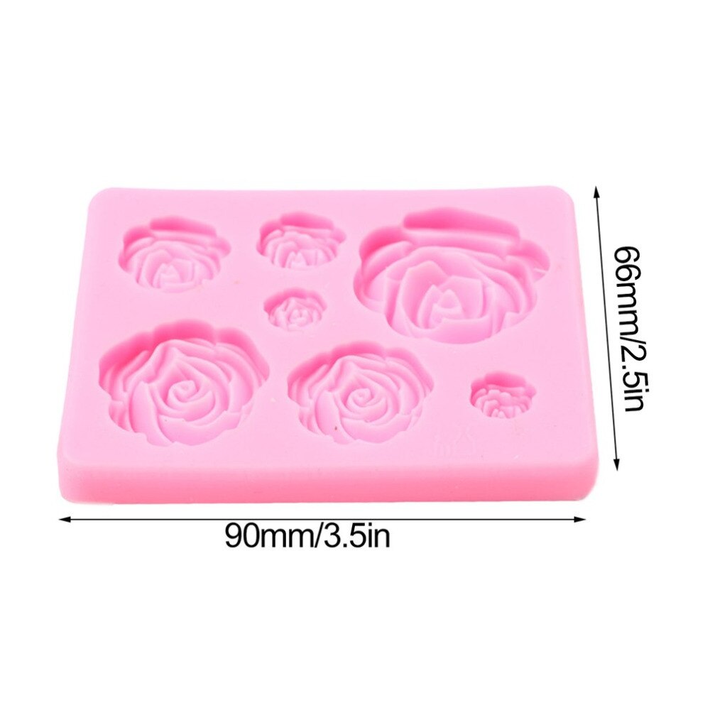 Rose bloemen Zachte Siliconen Fondant Cake Silicone Mold DIY Home Keuken Maken Snoep Koekjes Mallen Chocolade Cakevorm Gereedschappen