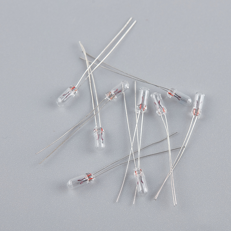 Mini ampoule à filament incandescent Edison, ampoule de riz, indicateur, 3mm, 4mm, 5mm, 1.5V, 2V, 3V, 6V, 9V, 12V, 24V, 10 pièces