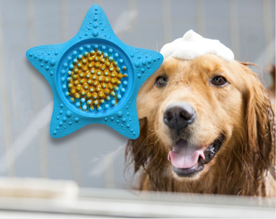 Huisdieren Likken Pad Kleine Huisdieren Siliconen Likken Mat Met Zuignap Hond Zwemmen Afleiding Speelgoed Blauw