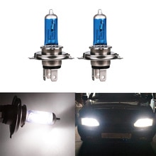 2pcs H4 Halogen Headlight Super Bright White Halogen Lamp 55/60W Halogen Bulb 6000K Car Styling Car Accessories Car Light Source