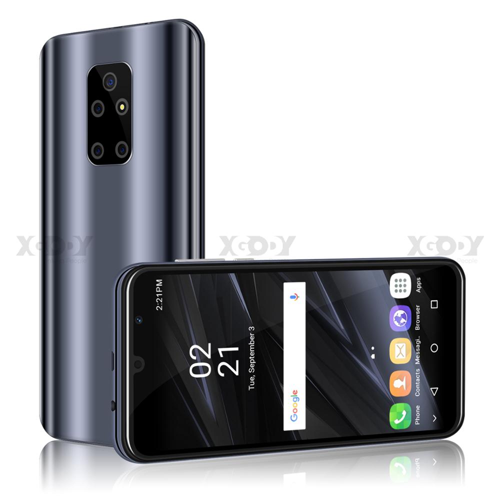 XGODY 3G Smartphone portable Mate 30 Mini Android 9.0 5.5 "18:9 1GB 4GB MTK6580 Quad Core 5MP WiFi 2200mAh téléphones mobiles double Sim: Add 16GB SD Card / Black