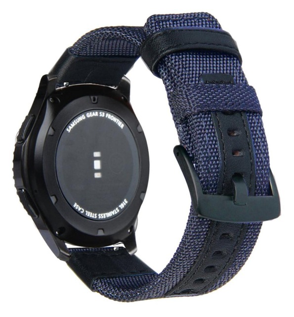 Correa de nailon de 20 a 22mm para Amazfit GTR 4 / 3 Pro/Stratos, pulsera para Amazfit GTS 4 3/Bip 3, pulsera deportiva: Negro carbón / 25 mm