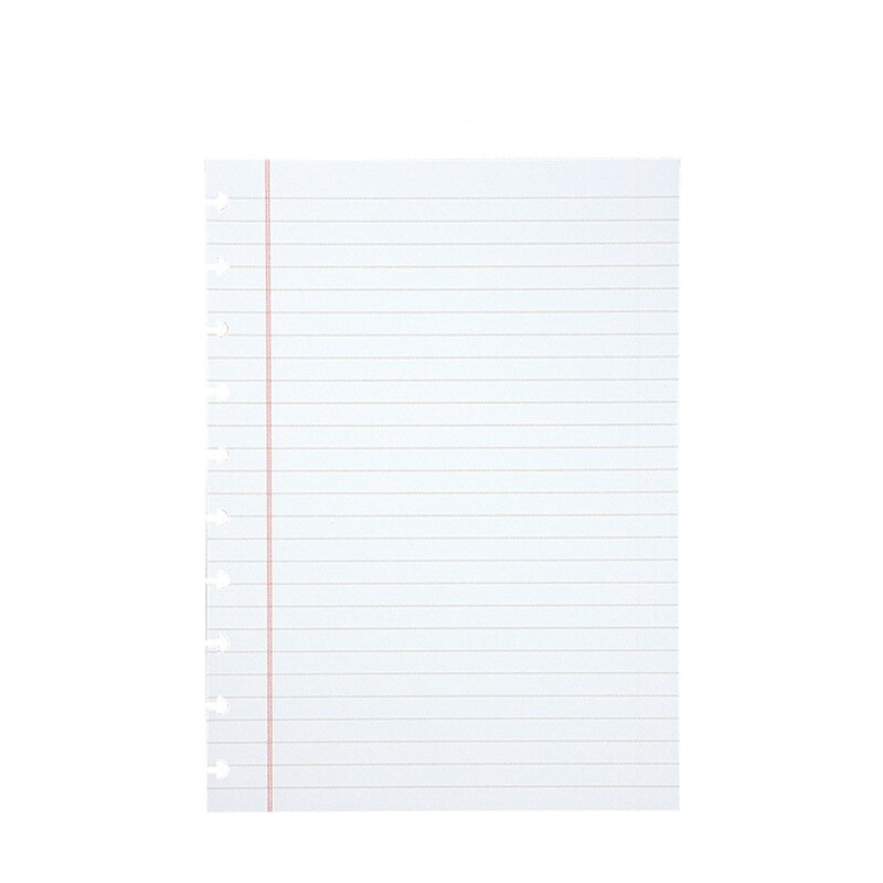 A5 Inner Page Blank/Horizontal Line/Dot Matrix/Dotted Grid Mushroom Hole Notepad Inside Page Refill Notebook Inner Refill