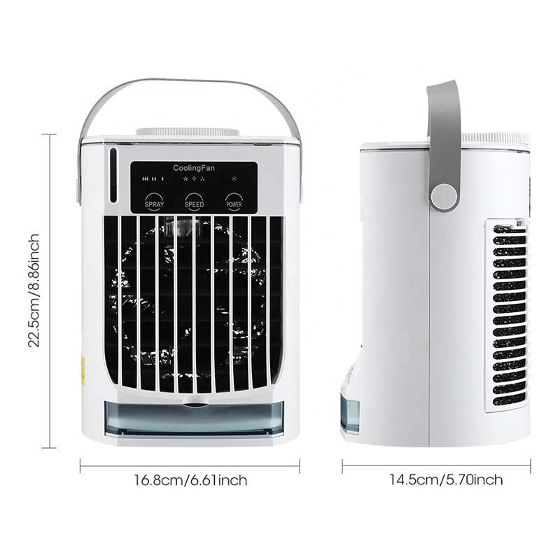 Bærbar klimaanlæg køler ventilator brug hjemme vand luftkøleventilator klimaanlæg blæser ventilator luftfugter kold vind