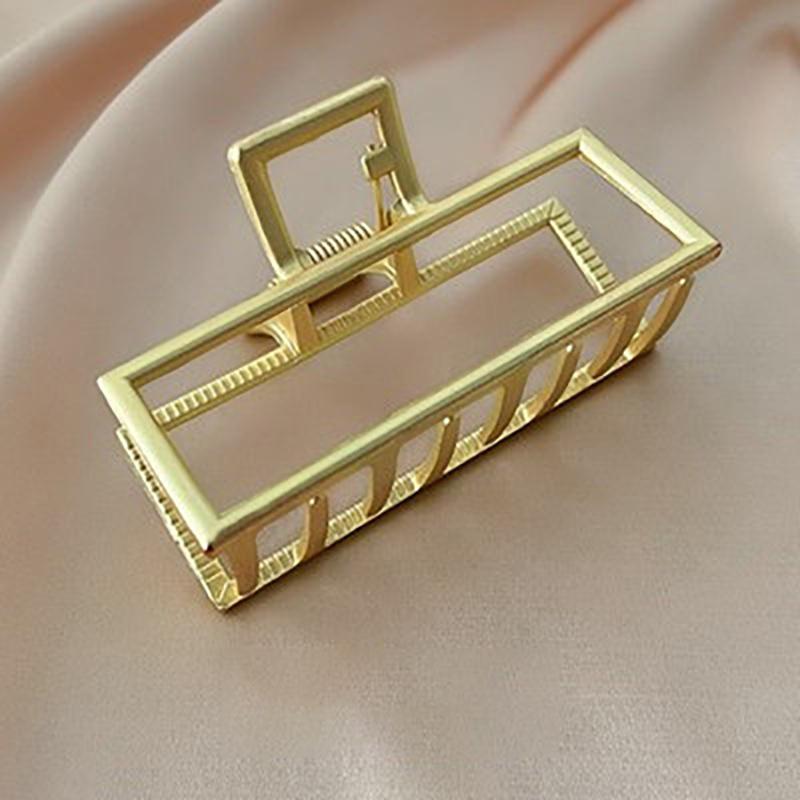 Pinzas para el pelo Vintage para mujer, horquillas de Metal geométricas huecas doradas elegantes, diadema sólida, accesorios para el cabello 2022: 06