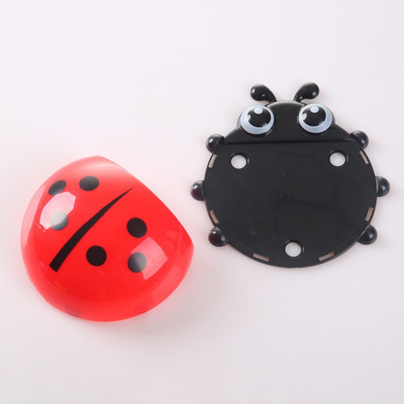 1PC Cute Ladybird Beetle Toothbrush Toothpaste Shelves Pencil/Pen Storage Holders Racks Children bathroom accessories для дома
