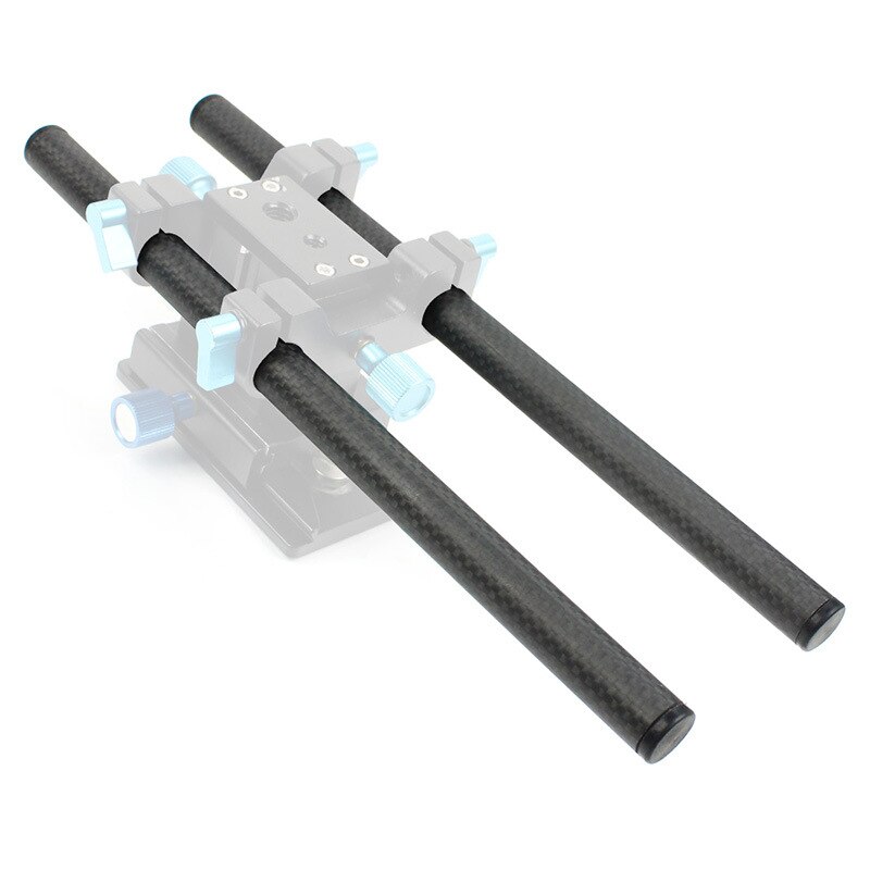 30cm Follow Focus Rig Cage Rod Rail System Carbon Fiber Tube Rod for Camera Camcorder Photo Studio Accessories