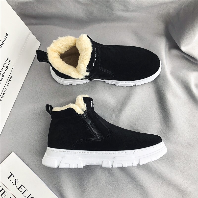 Men boots Men's Winter Shoes Snow Boots Shoes Plus Size Winter Sneakers Ankle MenWinter Boots Black Blue Footwear666