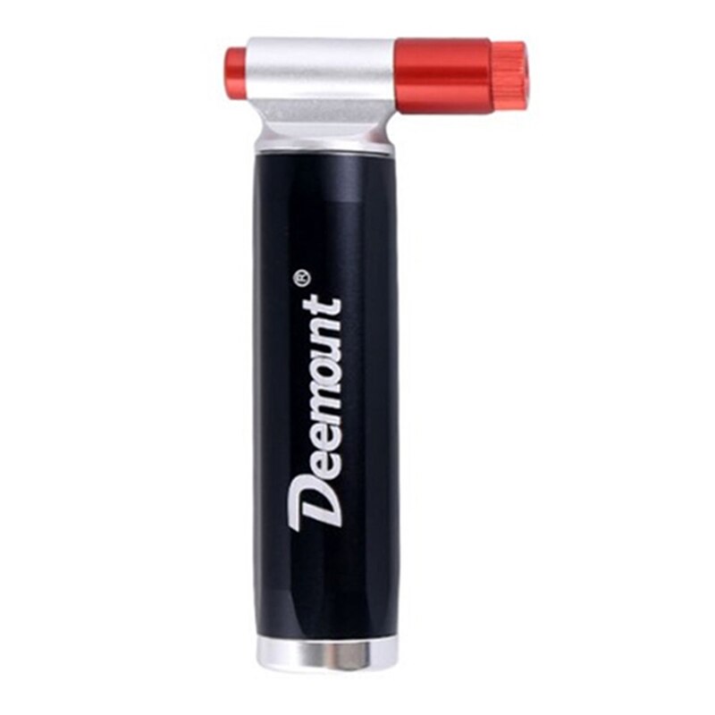 Deemount Top Bicycle CO2 Cartridge Air Pump Mini Portable Ball Cycling Mountain Bike Tire Pump Inflator Dual Head