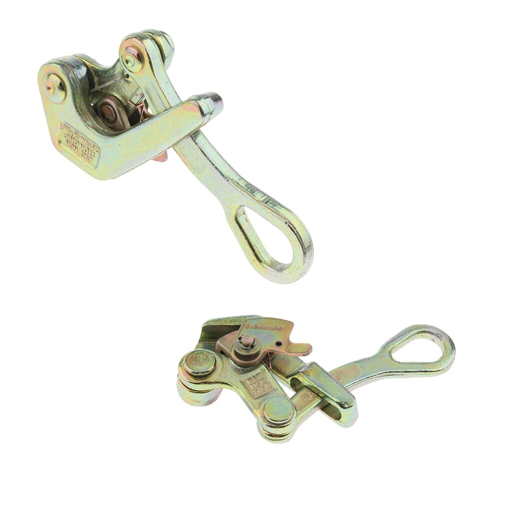2Pcs Solid Wire Grip Rope Cable Pulling Grip Tool, Bearing Capacity 1T, Suitable for Cable Dia 2.5-16MM