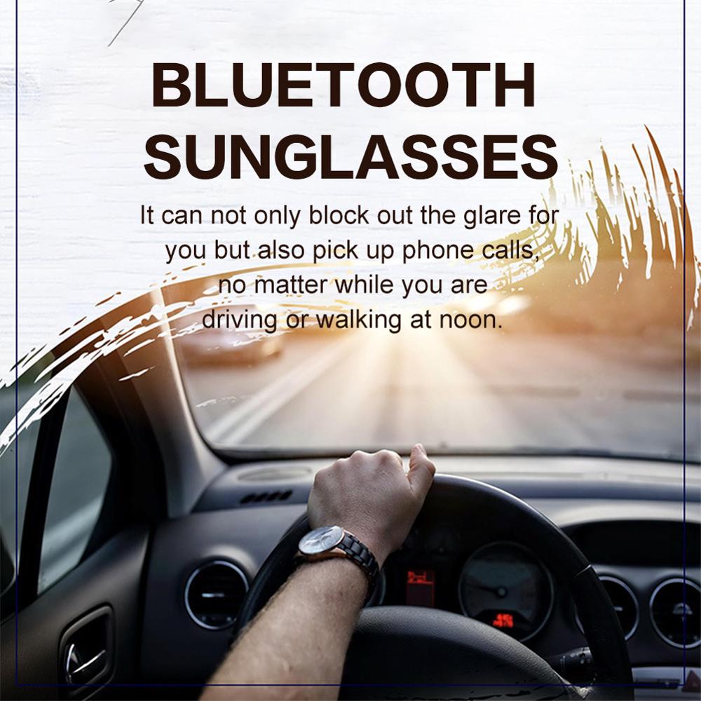 Vandtæt ledning af ledninger bluetooth smart briller håndfri opkald musik solbriller til alle telefoner