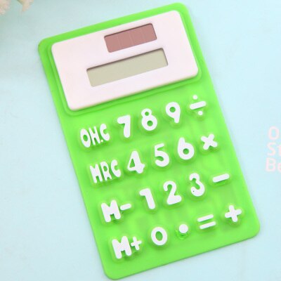 Calculadora científica con capacidad para ordenador, calculadora de gel de sílice solar, para oficina, papelería: Púrpura
