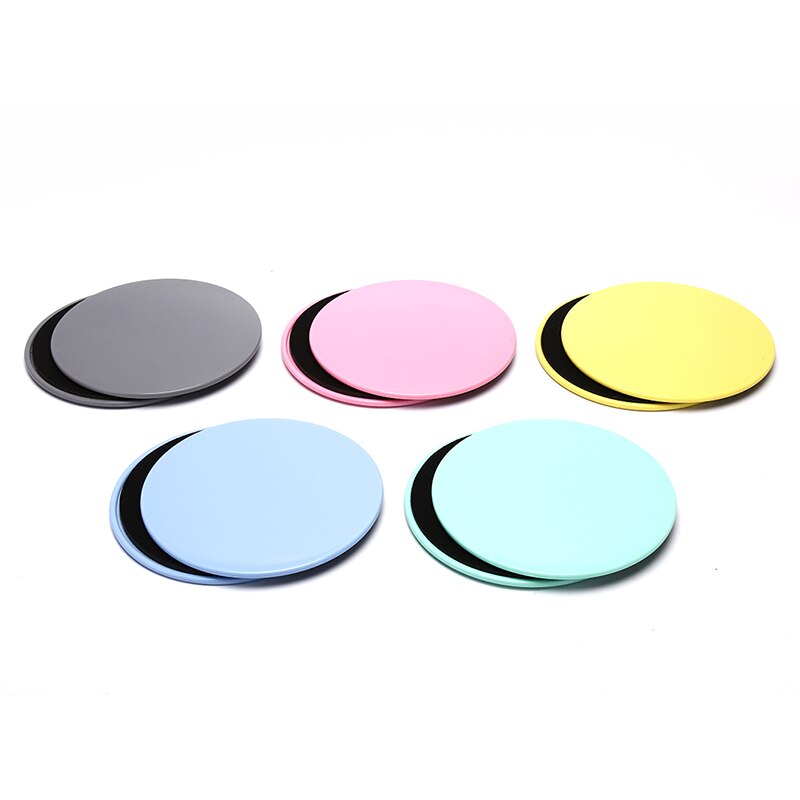 2PCS Fitness Disc Exercise Sliding Plate Gliding Discs Slider For Yoga Gym Core Training Exercise Equipment