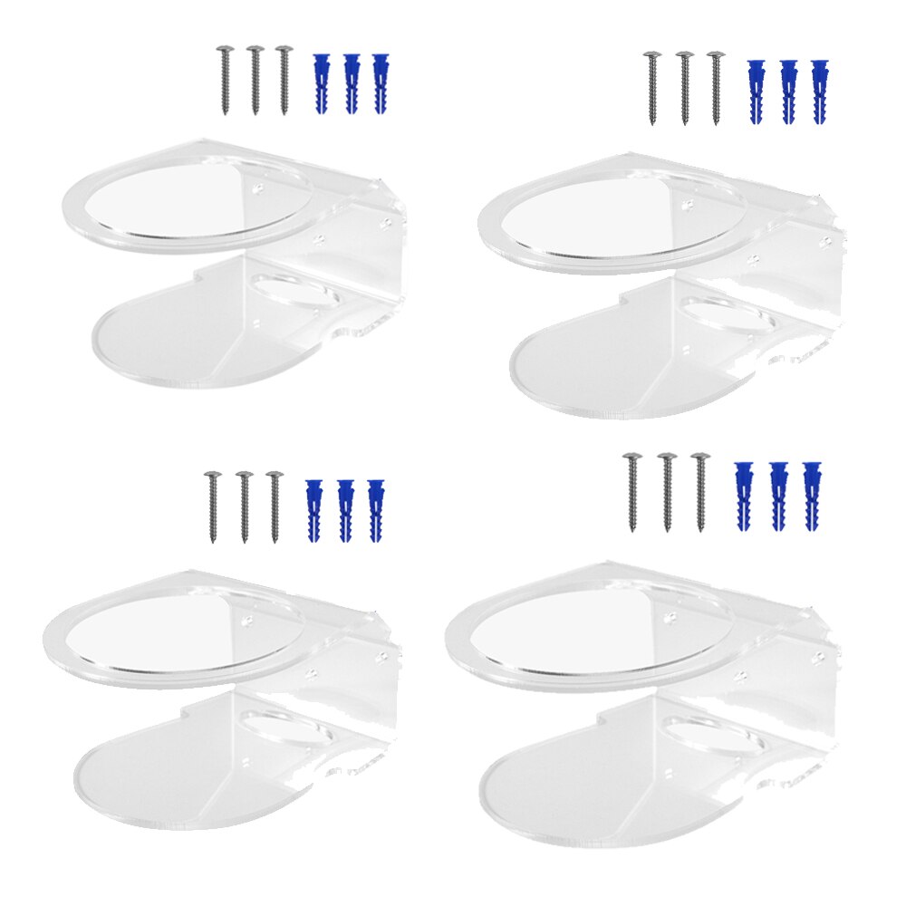 Veggfeste router holder brakett stativholder kompatibel med tp-link deco  x20 or deco  x60: 4 stk