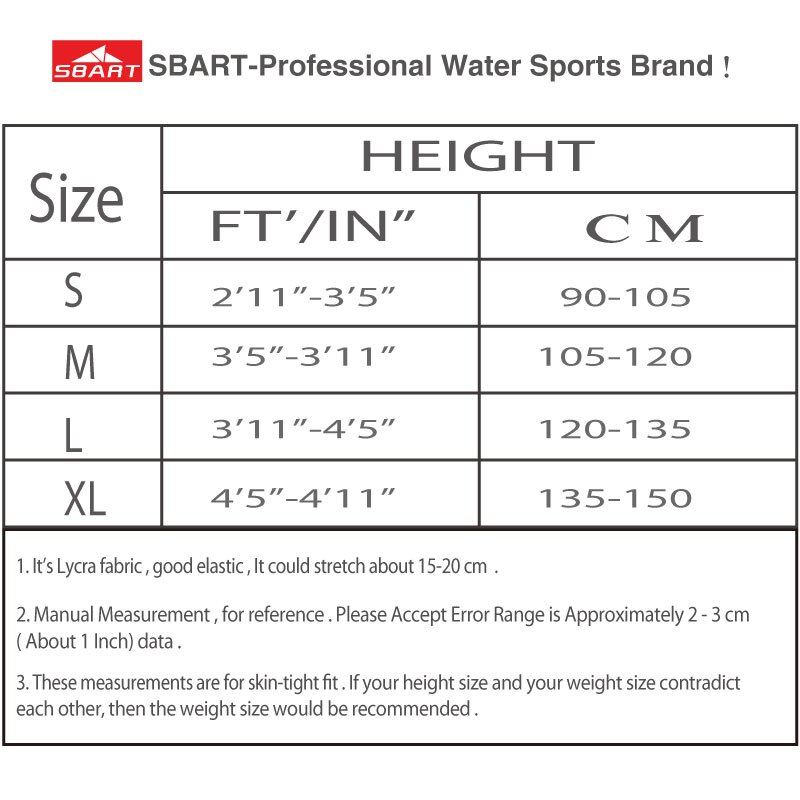 SBART Anti-UV Wetsuit Kids Lycra Hooded Long Sleeve one piece Suit Full Body Swimwear Boys Girls Dive Skins Diving Swim Suits