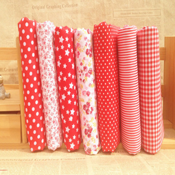 7 pcs/kit Gemengde Stoffen Kladjes Offcuts Quilten Quilt Stof Pre-Cut Fat Quarters 100% Katoen Materiaal 25*25cm Bundel Stof