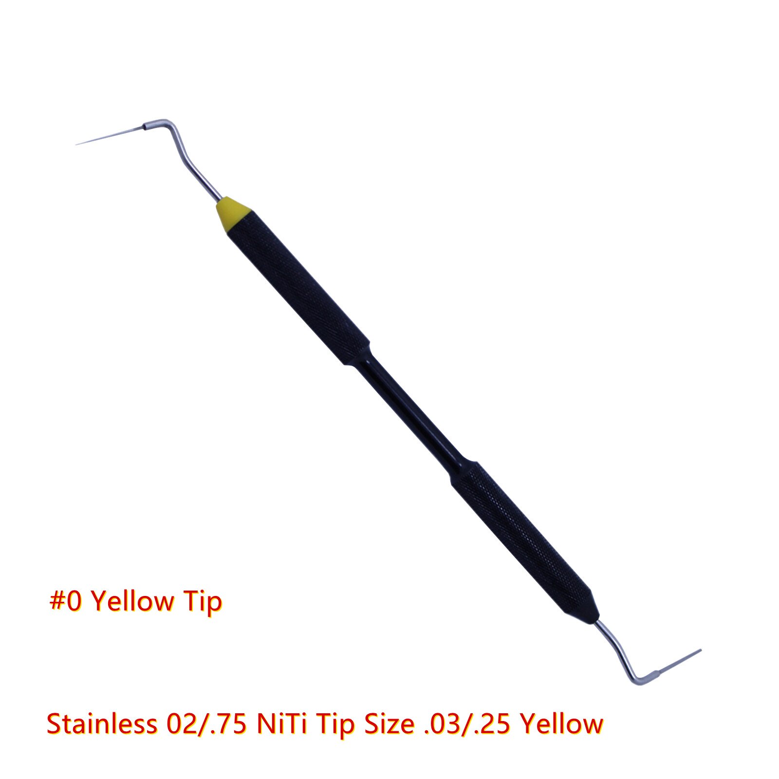 Dental Sybronendo Endo Buchanan Hand Plugger Nickel-titanium/Stainless Steel end Tip Fill Obturation Size 0,1,2: Yellow