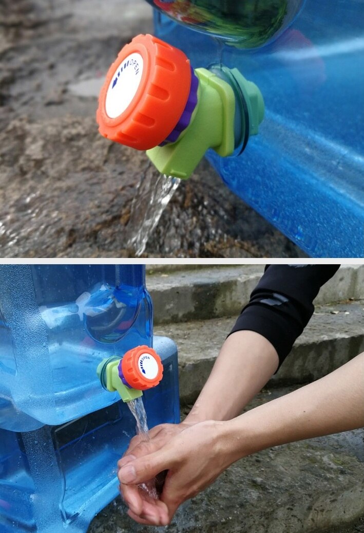 5 litre Portable Outdoor Fresh Water Tank with Fittings Motorhome Camper Boat RV