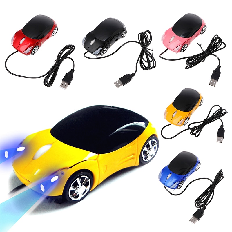 Souris optique de jeu en forme de Mini voiture, filaire, Durable, USB 2.0, pour PC