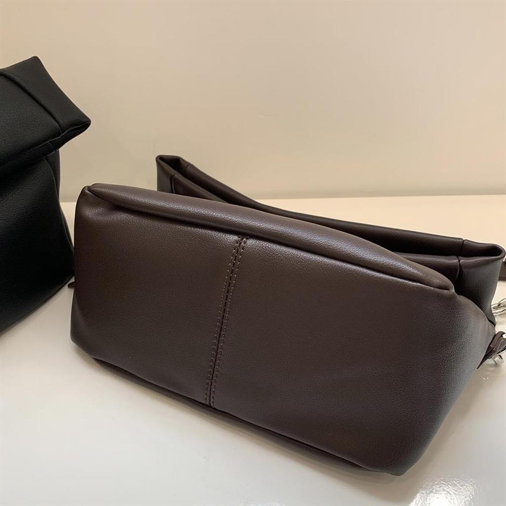 Pli femmes sacs à bandoulière en cuir pu femme bandoulière sacs de messager chaîne sac à bandoulière bolsa féminin 2 bretelles sac à main