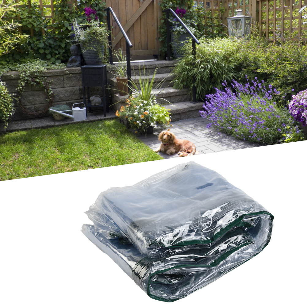 KONTONTY Gewächshausabdeckung Für Hochbeete – Transparente PVC-Abdeckung, Schutz Vor Tieren & Wetter, Für Gemüse & Blumen, Wiederverwendbar
