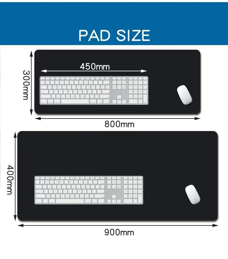 Japanese Clouds Mouse Pad Kawaii Black Desk Mat Office Carpet Large Gaming Mousepad Non-Slip Rubber Laptop Computer Accessories